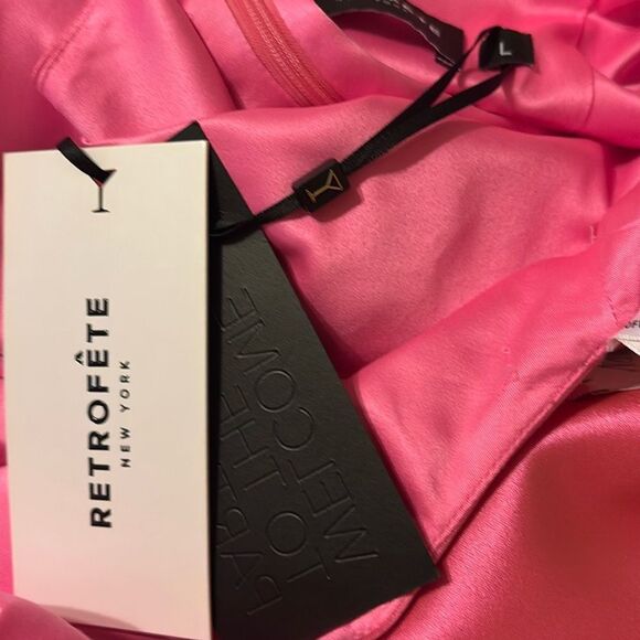 Retrofete Francesca Dress in Hyper Pink 
NWT Size Large Welcome to the party - Picture 10 of 11